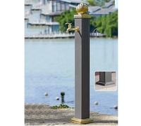 Genérico Grifo de Acero Inoxidable para Fuente de Agua de Exterior - Grifo de Suelo de diseño Retro para riego de Jardines, Lavado de Coches y riego - Anticongelante, o y Elegante