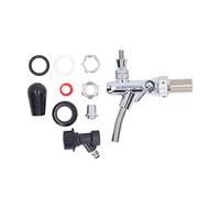 Genérico Grifo De Cerveza De Acero Inoxidable, Material Duradero 304, Dispensador De Líquido Ajustable, Universal para Bares Y Restaurantes, Diseño Compatible con Barriles