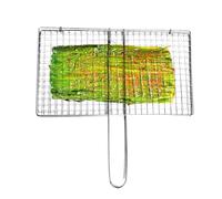 Generico Grill Basket for Outdoor, Grill Basket for Steak Fish Chicken, Grilling Accessories BBQ Tools Seafood Roast Mesh Pan, for Outdoor, Meat Veggies Camping Fishing Kitchen