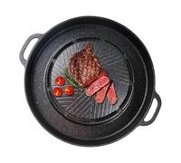 Genérico Grill Pans For Stove Tops 2 In 1 - Portable Lightweight Cooking System, Scratch-Resistant Nonstick Coating, Multi-Use Plate, Easy Clean Design | Camping Meals, Table Cooking, Outdoor