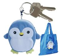 Genérico Grocery Bags Reusable, Plush Animal Tote Handbag, Foldable Shopping Bag with Keychain, Cute Carryall for Girls, Women, Travel, Beach, Picnic, Camping, Market, Outdoor, 7.87 Inches