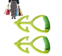 Genérico Grocery Carrier, Handle Holder Carrier, 3.94x4.33x0.39 Inches Ergonomic Non Slip Grip, Reusable 2 Pieces Tool for Travel Business Laundry Shopping Delivery Food Camping Convenience