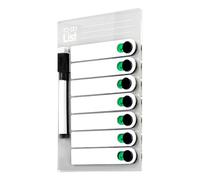 Generico Grocery List Magnet Pad for Fridge - Waterproof Erasable Magnetic Supplies with Pen - Kids Routine Chart,for Grocery Shopping Task Schedule Reminder Message Work Desk Wall Room