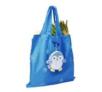 Genérico Grocery Shopping Bags, Foldable Plush Animal Tote, Lightweight Handbag with Keychain, Reusable Eco Bag, Ideal for Girls, Women, Travel, Work, Market, Beach, Camping, Vacation