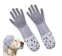 Genérico Grooming Gloves For Dogs - Pet Bathing Gloves, Multipurpose Pet Grooming Cleaning Glovves, Effortless Dog Cat Bathing Shampoo Glovves, Silicone Hair Removal Glovees For Pets
