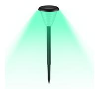 Genérico Ground Plug Light Up To 10H Landscape Lighting With Multiple Color Modes For Backyard Yard Lawn | Solar Powered Landscape Lights - Decorative IP55 Waterproof Auto On/Off Path Lamps |