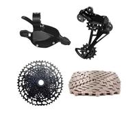 Genérico Grupo MTB, Compatible con SRAM, GX SX NX 1x12S | Palanca de cambio, cambio trasero de jaula larga, cassette y cadena, 4 PCS