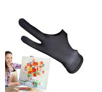 Generico Guante de dibujo - Guante gráfico con dos dedos para tableta, 2 piezas, accesorio transpirable, reduce la fricción para pintura, creaciones principiantes, usuarios avanzados