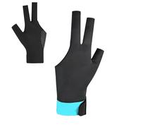 Genérico Guante de para Mano Izquierda - Accesorios Secado Rápido 3 Dedos | Guantes para Taco De - para Mujeres Hombres Principiantes Torneo Club Sala Partido Entrenamiento