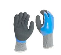 Genérico Guante de trabajo con agarre térmico cálido y Palma revestida doble caucho nitrilo, jardinería invierno, industria impermeable(M)