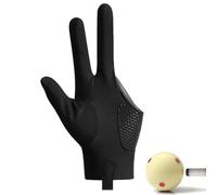 Generico Guantes Billar Mano Izquierda | Guantes Deportivos de Billar | Para Tiradores de Tacos, Mano Izquierda/Derecha, Tamaño Universal Guantes de 3 Dedos para Deportes de Carambola