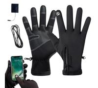 Generico Guantes calefactables - de larga duración 3 modos ajustables transpirables para calentar las manos | Guantes eléctricos de dedos completos usables - Para actividades frías, actividades al