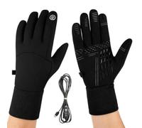 Generico Guantes calefactables para exteriores con alimentación USB | Guantes calentados vía USB con dedos pantalla táctil para hombres y mujeres adultos deportes ciclismo esquí pendol