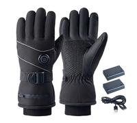 Generico Guantes calefactables recargables con 3 modos de calor | Calentador de manos de dedos enteros para invierno frío para ciclismo, esquí, al aire libre, nieve, viajes, hogar, u