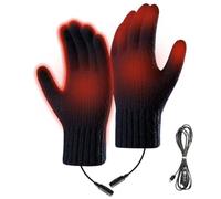 Generico Guantes calefactables recargables - Guantes calentados USB de 3 niveles | Invierno para viajeros Camping Deportes de Invierno Trabajo al Aire Libre