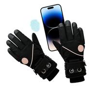 Genérico Guantes Calefactores - Calientamanos Eléctricos con Batería | Guantes Térmicos | Recargables 3 Niveles Calor Pantalla Táctil | Invierno Esquí Ciclismo Senderismo Trabajo Exterior