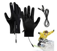 Genérico Guantes Calentadores para Manos, Guantes Calentadores Recargables | Guantes de Manos Recargables, Antideslizante con Cremallera, Equipos por Tiempo Frío para Actividades