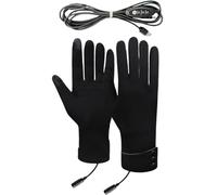 Generico Guantes calentados | Calentador eléctrico para manos con pantalla táctil, guantes de ciclismo recargables vía USB con 3 niveles de calentamiento | Para deportes de invierno al aire libre