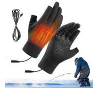 Generico Guantes calentados para hombre - Guantes eléctricos térmicos | Impermeables a prueba de viento para snowboard senderismo deportes al aire libre ciclismo conducción
