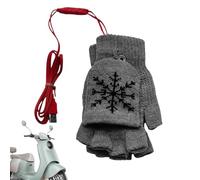 Generico Guantes calentados para mujer | Guantes calentados sin dedos con carga rápida USB | Invierno para hombre | Ideas de regalo Otoño Invierno para Senderismo Ciclismo Esquí Mochila en