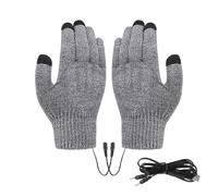 Genérico Guantes Calentados Recargables para Hombres, Guantes De Trabajo De Calentamiento Térmico, Guantes De Punto Eléctricos con Pantalla Táctil para Clima Frío Invernal, Ajustable Y Lavable