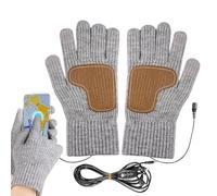 Generico Guantes calentados vía USB Guantes calentados USB Pantalla táctil | Manoplas térmicas eléctricas para ciclismo de invierno al aire libre camping conducción senderismo frío oficina casa escalada