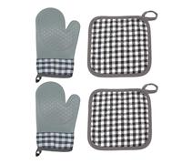 Generico Guantes de cocina | Guantes térmicos de horno, protección de manos para cocinar asar, servir alimentos calientes, horno microondas Airfryer Casa