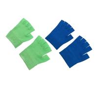 Genérico Guantes de Gel Hidratantes para Manos sin Dedos Talla Única 2 Pares Verde y Azul Reutilizables y Lavables Ideales para Spa y Cuidado Intensivo contra Piel Seca y Agrietada