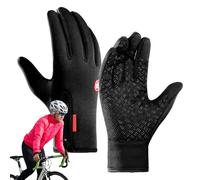 Generico Guantes de invierno para bicicleta - Guantes de invierno con pantalla táctil | Windproof Thermal Gl0ves | Bike Glovess Winters Bike Glovess Bike Glovess | Full Finger Winters Riding Glovees