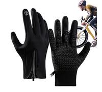 Generico Guantes de invierno para ciclismo, guantes cálidos para pantalla táctil | Puños antiviento para ciclismo - Para invierno, esquí, moto, senderismo, camping, desplazamientos diarios al aire
