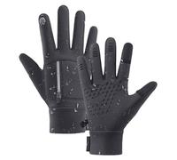 Genérico Guantes de invierno para hombre,Guantes para invierno - Manoplas de trabajo con pantalla táctil | con forro térmico impermeables para escribir en, guantes de fútbol deportivos con pan