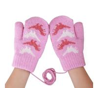 Genérico Guantes De Invierno para Niños,Cálidos Cómodos Antipérdida | Manoplas Tejidas para Jugar en la Nieve | para Jardín Patinaje Esquí Muñecos de Nieve Parque Niños Niñas 2-3