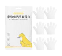 Genérico Guantes De Limpieza para Mascotas | 6 Unidades Mitón De Baño Quita Pelos | Toallitas De Guante para Perros - para Viajes Senderismo Al Aire Libre Ducha En Casa Después del Paseo