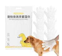 Genérico Guantes De Limpieza para Perros | 6 Unidades Mitón Eliminador De Pelo para Cuidado del Pelaje | Toallitas para Mascotas con Guante - para La Casa Ducha Y Después De Actividades Exteriores