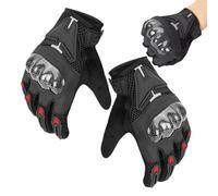 Genérico Guantes de Moto para Hombres,Guantes de Motocicleta para Hombres, Carreras de Equitación, Pantalla Táctil para Deportes al Aire Libre en Carretera/Fuera de Carretera/Montaña Motocross