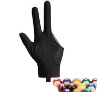 Genérico Guantes de para Unisex,Guantes de - Cue Shooters, Mano Izquierda/Derecha, tamaño Universal, Guantes de Piscina de 3 Dedos para Deportes de Carambola