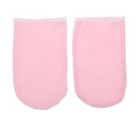 Genérico Guantes de Parafina para Manos 2 Unidades Cubremanos Térmicos de Cera Caliente Tamaño 25X15 CM Color Rosa Borde Blanco Reutilizables para Tratamientos de Spa y Cuidado