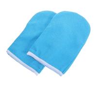 Genérico Guantes de Parafina para Manos Cubremanos Térmicos Azul Borde Blanco Gruesos y Reutilizables para Spa de Belleza Fundas para Calentador de Cera Cuidado Hidratante Profesional