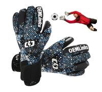 Generico Guantes de portero, gruesos elásticos cómodos de alto rendimiento antideslizantes | Guantes de fútbol con protección para los dedos | Para niños, niñas, niños, adultos, adolescentes y familia