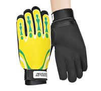 Genérico Guantes De Portero para Niños | 1 Par Guantes Portero Juvenil | Equipo Transpirable para Jugadores de Fútbol en Entrenamiento, Partidos y Escuelas