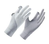 Genérico Guantes De Protección Solar Ice Silk - Mangas Antideslizantes UPF 50+, Guantes Ligeros Que Bloquean El Sol | Protección Solar, Manoplas UV con Pantalla Táctil para Viajes, Golf, Cor