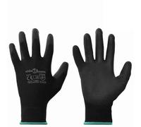 Genérico Guantes de Trabajo 12 pcs Negro 11 / XXL Poliéster,Economía e Industria,Equipo de protección para el Trabajo,Guantes de seguridad-42020718