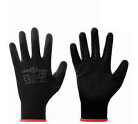 Genérico Guantes de Trabajo 24 pcs Negro 7 / S Poliéster,Economía e Industria,Equipo de protección para el Trabajo,Guantes de seguridad-42020711