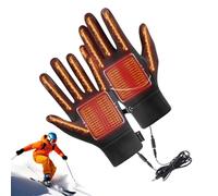 Genérico Guantes De Trabajo Calefactables,Guantes Deportivos para Invierno | Mitones con Función Táctil Y Calefacción USB para Uso En Frío Transporte Esquí Snowboard Festivales Invernales