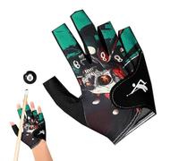 Genérico Guantes de Transpirable de Secado Rápido - Elástico de 3 Dedos para Mano Izquierda, Accesorio para Pool, Carambola Y Ideal para Jugadores Hombres Y Mujeres