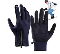 Generico Guantes impermeables para ciclismo - Guantes gruesos con pantalla táctil | Mittens de exterior reforzados | para ciclismo, esquí, senderismo, camping, desplazamiento invernal