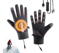 Genérico Guantes Invernales Calefactables,Calefacción USB con Control Flexible | Guantes con Calefacción USB para Actividades al Aire Libre,para Hombre Jóvenes Y Deportistas Ski Snowboard Ciclismo