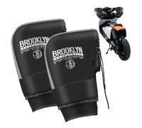 Genérico Guantes Manillar Moto Invierno Impermeable, A Prueba Viento, Nieve, Unisexo-Adultos, Negro