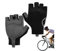 Genérico Guantes Motocicleta Cross, Guantes para Ciclismo, Mitones Medio-Dedo Antideslizante con Absorción de Golpes Ligeros para Adolescentes en Gimnasio Deportivo, Esquí, Halterofilia, Moto y Tiempo