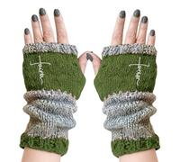 Genérico Guantes Sin Dedos, Cálidos y Bordados - Mitones Sin Dedos De Punto Para Todas Las Edades - para Salidas Familiares Desplazamientos Viaje Escuela Damas Adolescentes